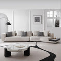Foshan source factory horizon sofa italian normcore living room fabric sofa for home special-shaped cotton and linen sofa