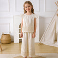 Girls' summer outfit  new style: forest-themed children's summer clothes, girls' baby shorts and tank top set, lightweight two-piece set