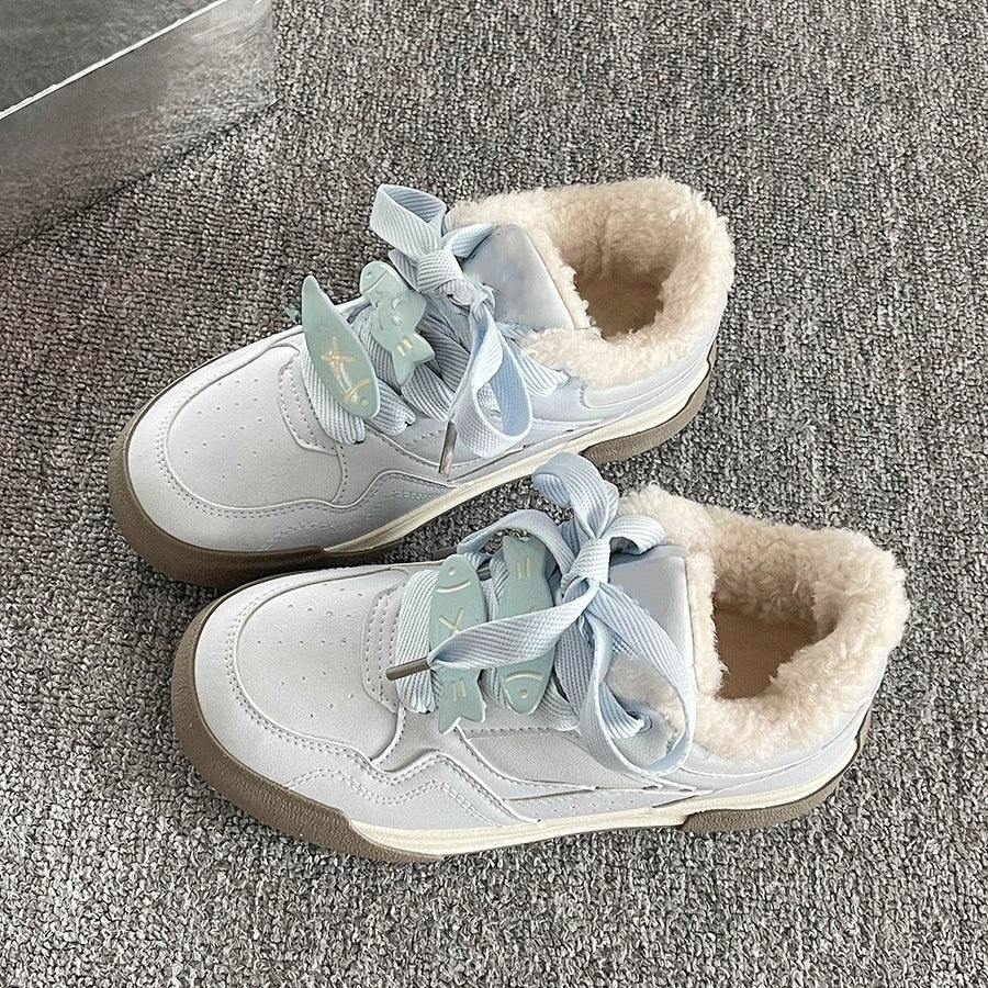 New chinese style easiest for matchchic shoes sneakers for women 2026 spring & fallnew arrivalthick solewhite shoes dopamine bread shoes