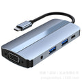 Type-c docking station is suitable for macbook notebooks 8-in-1 usb docking station multi-interface 4k multi-function