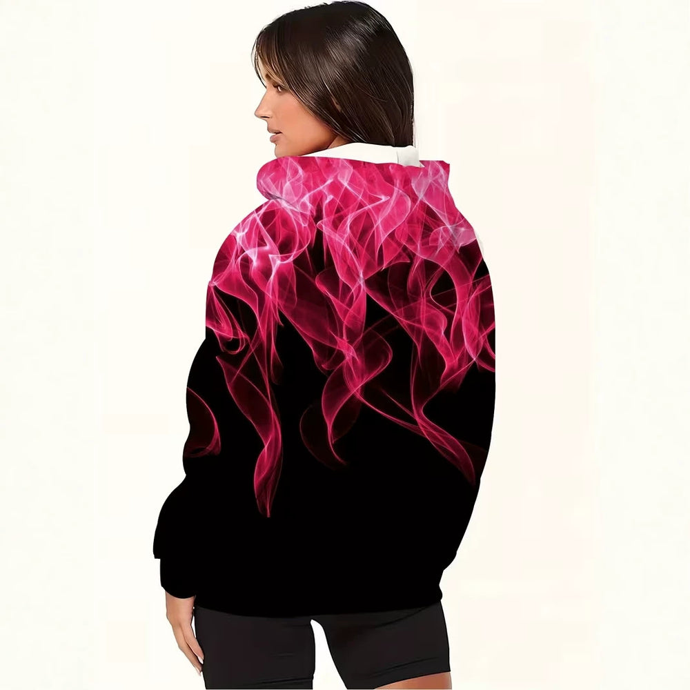 hot-selling plus-size women's zip-up hoodie, new casual long-sleeve hooded sweatshirt jacket, dropshipping available