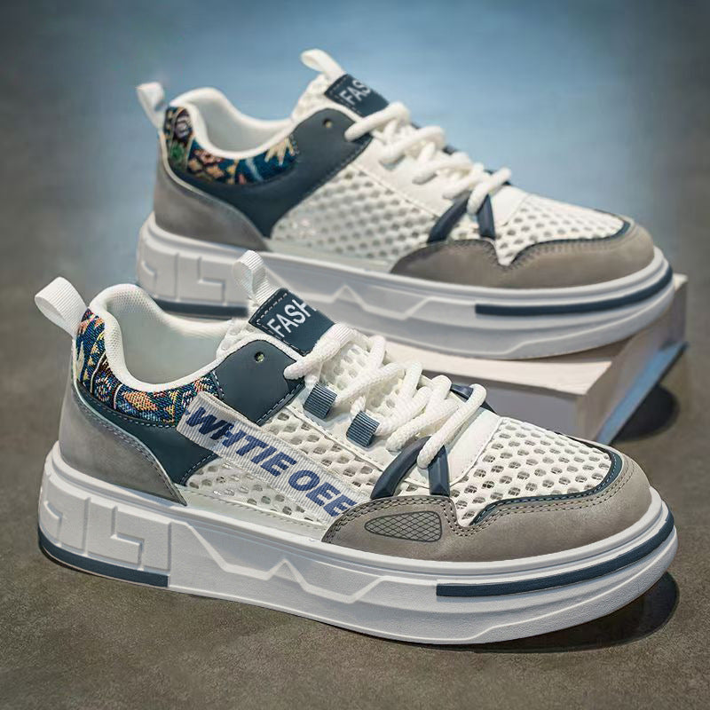 Men's breathable mesh sneakers, lightweight casual athletic shoes, new 2026 summer collection, trendy sneakers for students