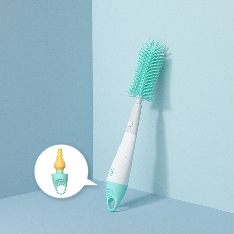 3-in-1 silicone bottle brush multifunctional detachable nipple brush baby bottle washing cup cleaning brush silicone brush