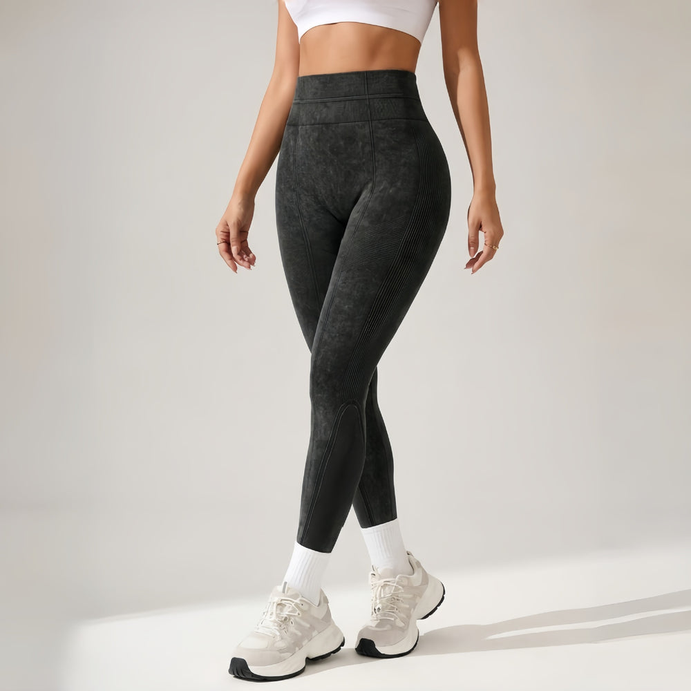 seamless sand-washed yoga pants, high-waisted butt-lifting leggings, running and fitness compression pants, base layer leggings