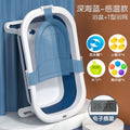 Temperature-sensitive deep sea blue + t-shaped bath net + gift set