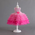 New arrival: gradient tulle tutu dress - girls' princess party dress, flower dresses for export
