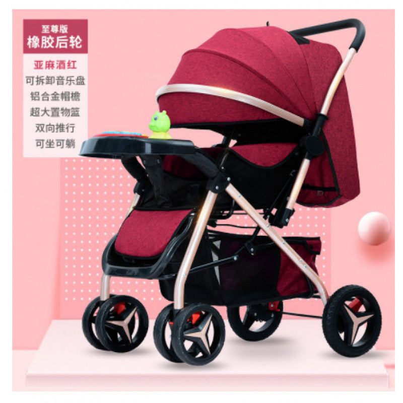 Baby stroller - reclining, lightweight, foldable, 2-way pushchair for infants and toddlers (0-3 years)