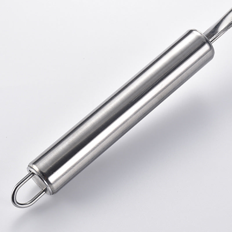 Stainless steel manual grid potato masher - hanging design - perfect for mashed potatoes, sweet potatoes, and baby food - kitchen gadget