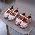 Cartoon princess shoes for girls, spring/summer bowknot soft sole flats, little girl sandals, toddler & kids' princess style footwear