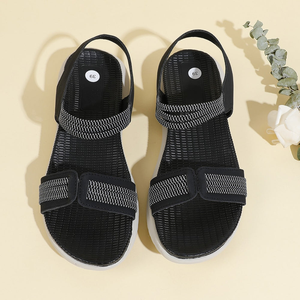 2025 summer new arrivals: women's athletic sandals - lightweight, comfortable, plus size, elastic band, flat sandals