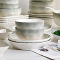 Ceramic rice bowl for home2025new arrival underglaze color classy sense tableware eating bowl plate dish suit small bowl