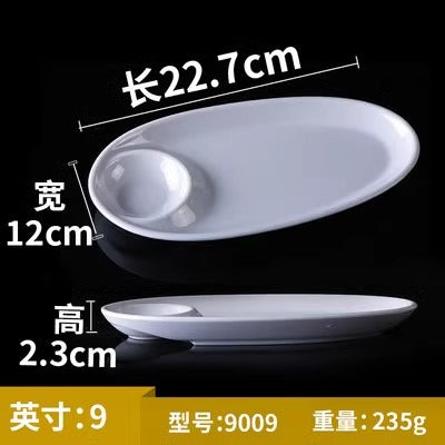 Fat beef plate melamine hotpot restaurant buffet plate tableware barbecue plate commercial side dish dish lettuce bucket haidilao