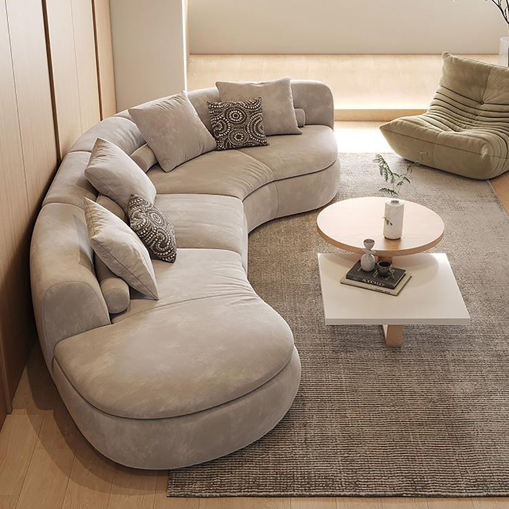 Arc-shaped sofa, living room, accessible luxury, modern designer, popular hotel, beauty salon, lobby, rest area, reception