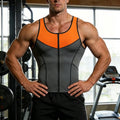 Men's workout compression tank top - sweat-wicking, slimming, and body shaping for fitness and weightlifting