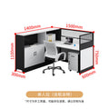 Saint li office desk - staff desk with partition, cubicle, and computer desk for finance staff