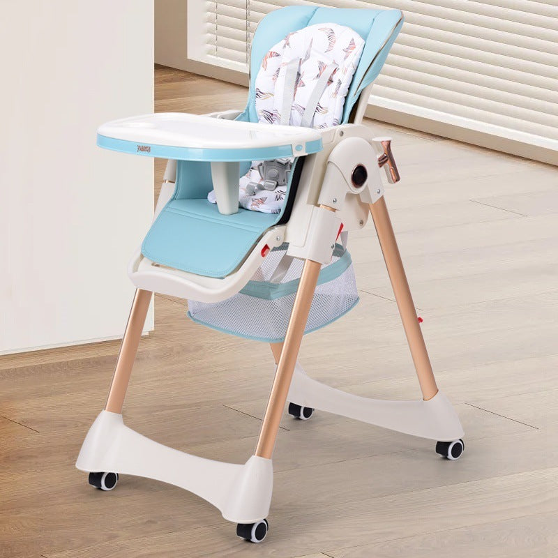 Baby Dining Chair Eating Chair Multifunctional 2-in-1 Foldable Household Portable Baby Dining Table Seat Rocking Chair