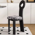 Solid wood keychain chair frenchretro solid wood dining chair soft-packed dining chair medieval style for home makeup chair back chair