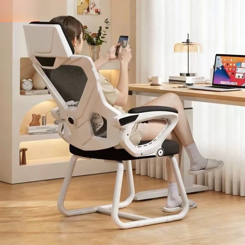 Ergonomic reclining gaming chair - comfortable backrest for extended use - computer chair, office chair, lazy sofa seat