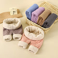 School uniform essential: autumn/winter kids' cotton pants - boys' warm & cold-proof trousers, three-layer fleece-lined & extra thick girls' leggings