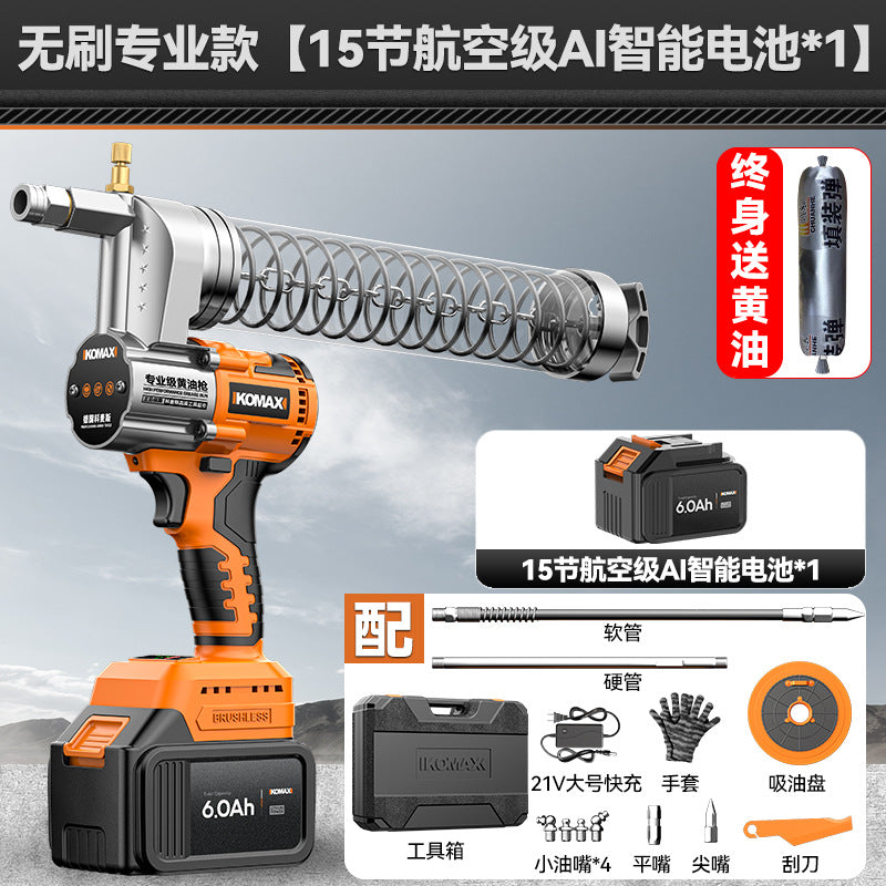 New arrival electric grease gun high pressure caterpillar manual automatic oil injector lithium battery excavator special oiling artifact