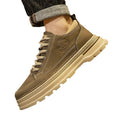 Boots men's high-top autumn winter 2025new arrival british style retro mid-top heightening non-slip genuine leather workwear shoes
