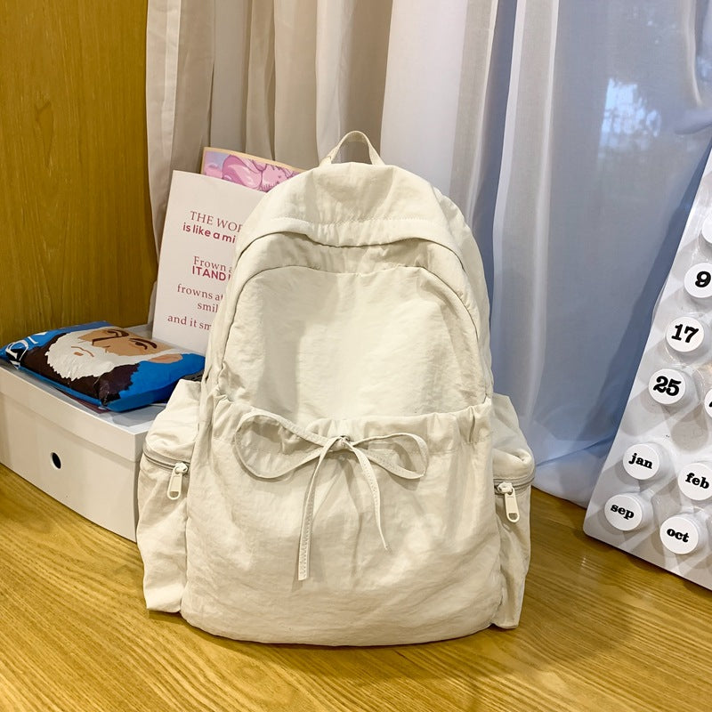 New trendy junior high school student schoolbag fashionable versatile small fresh backpack large capacity commuter travel backpack