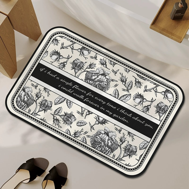 Floor mat bathroom winternew arrivalaccessible luxuryclassy diatom mud bathroom door non-slip toilet absorbent mat