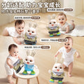 Electric dancing rabbit toy for infants and toddlers - crawling, head-up training, singing, newborn early education, and dress-up fun