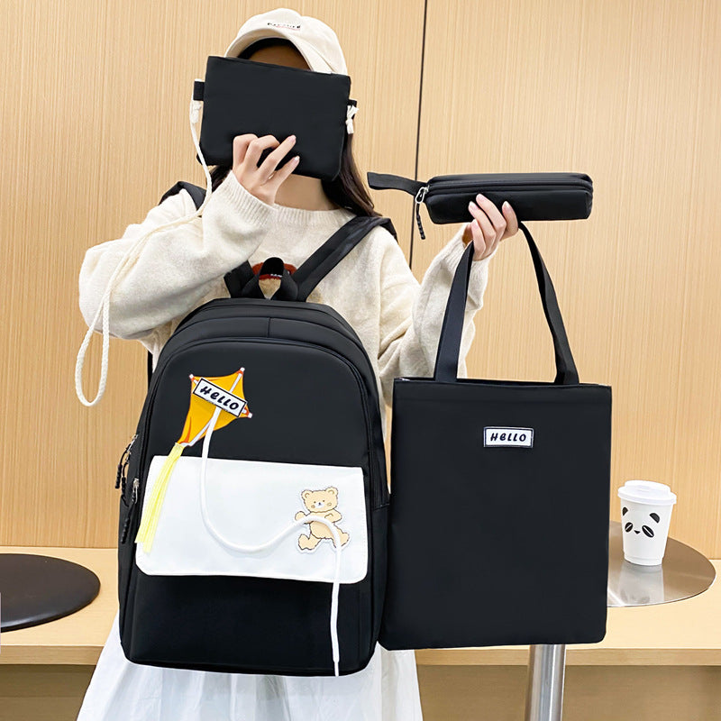 Cross-border new lightweight weight primary school bag large capacity children's backpack junior high school student backpack casual schoolbag