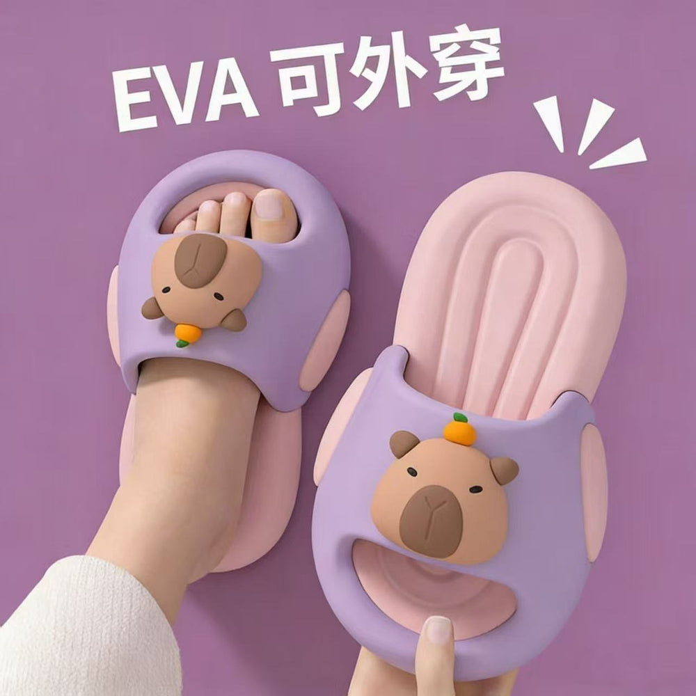 Eva unicorn kids' slippers - princess style, non-slip, breathable, odor-resistant, soft sole, baby outdoor sandals for girls