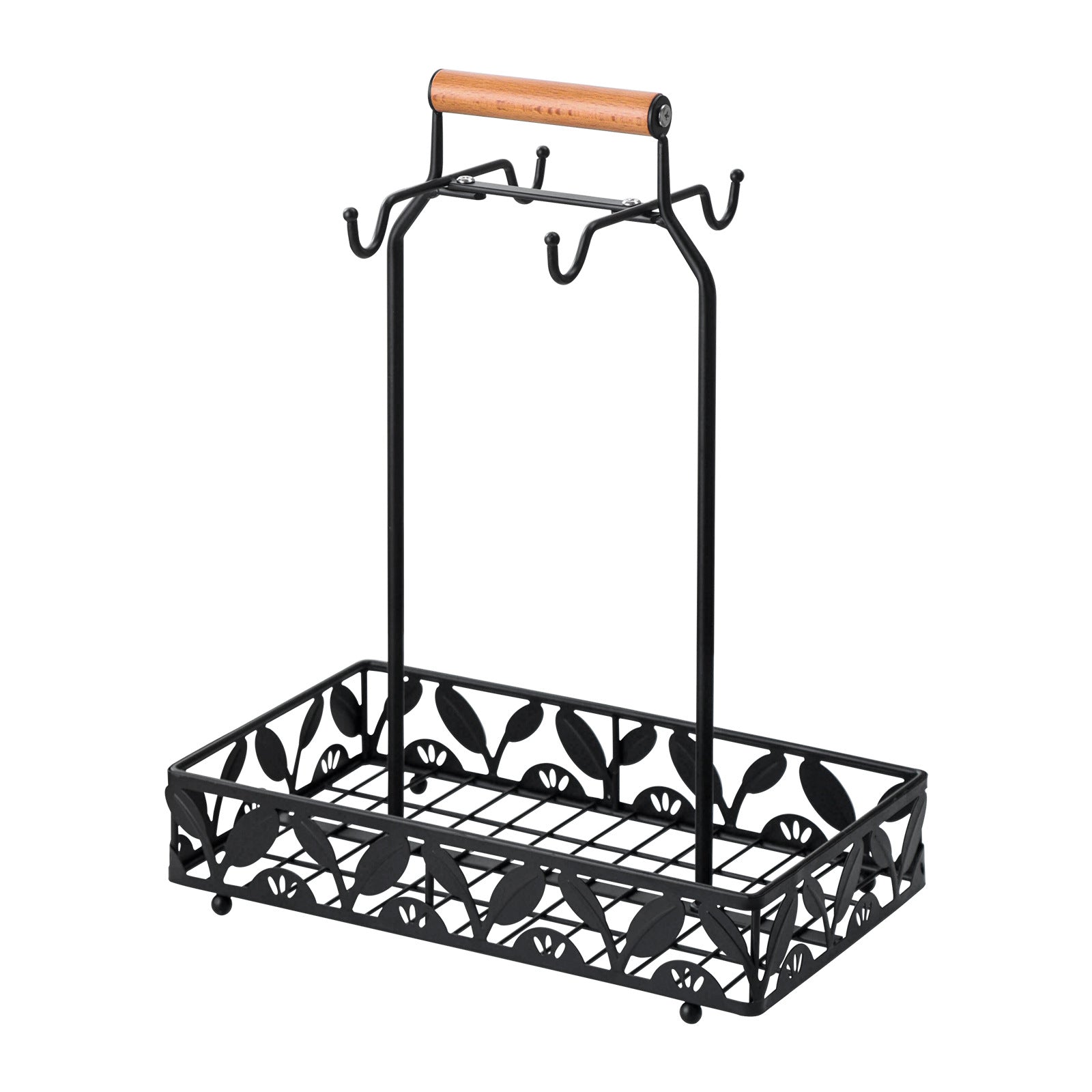 Cross-border coffee cup holder, water cup storage hanger, snack storage rack, wrought iron coffee capsule holder, ear mug holder.