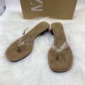 Za's 2025 summer new arrivals: women's wooden heel flip-flops, stiletto heel transparent pvc round toe casual sandals - beauty