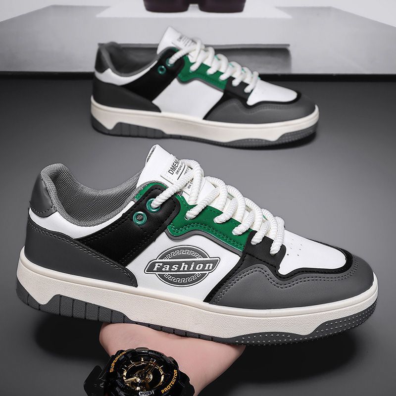 Men's shoes: 2025 spring new arrivals - trendy, versatile, high-end, lightweight, soft-soled, athletic & casual white flat sneakers