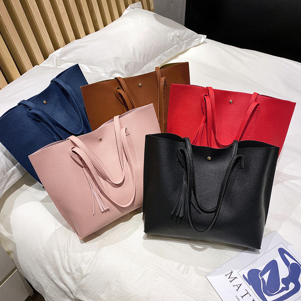 Lychee pattern shopping bag 2021women handbags  women's bags women's wholesale Korean version fashion handbags