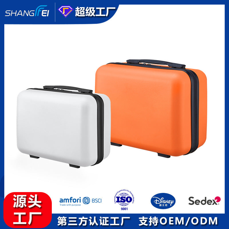 Source factory custom pp material suitcase corporate gifts multi-functional accompanying box cosmetics storage suitcase