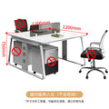 Saint li office desk - modern minimalist workstation for employees, computer desk with screen partition