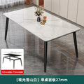 Rock slab dining table and chair combination for home commercial rental small apartment matte bright thickened modern casualaccessible luxury