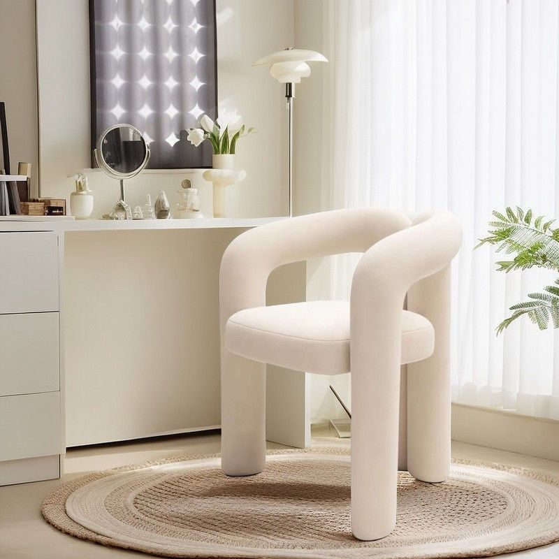 Cosmetic cream internet celebrity dressing designer casual bedroom home chair modern light luxury manicure backrest dressing chair