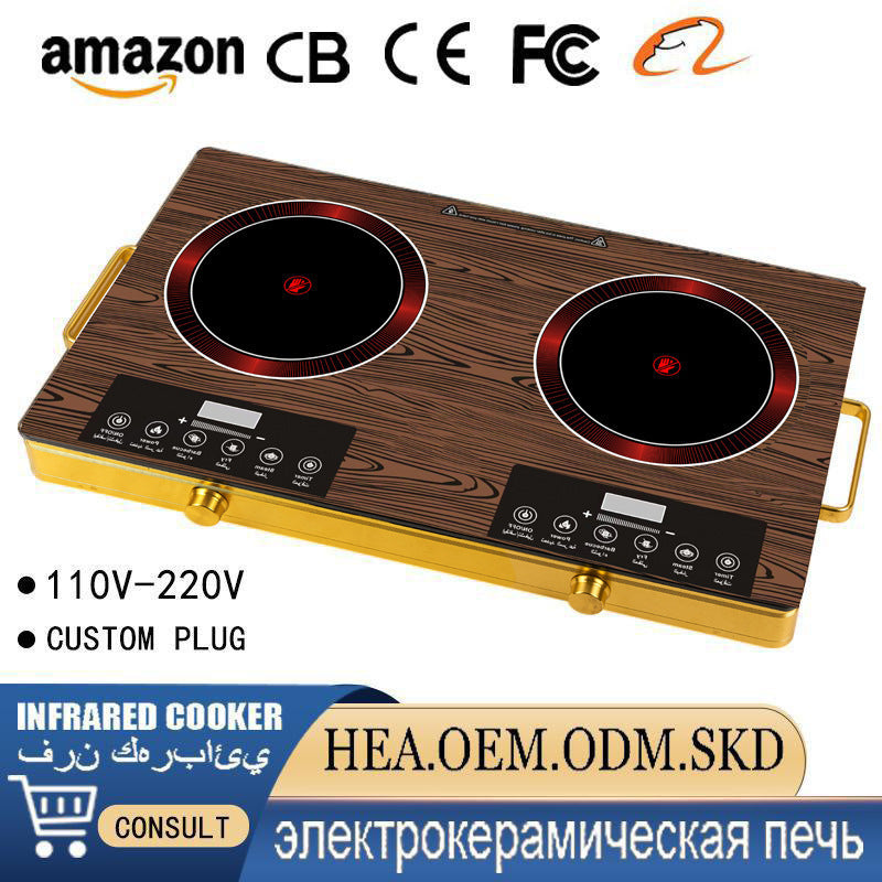Commercial electric ceramic stove for home3500w stir-fry cross-border induction cooker smart desktop tea stove high power american standard