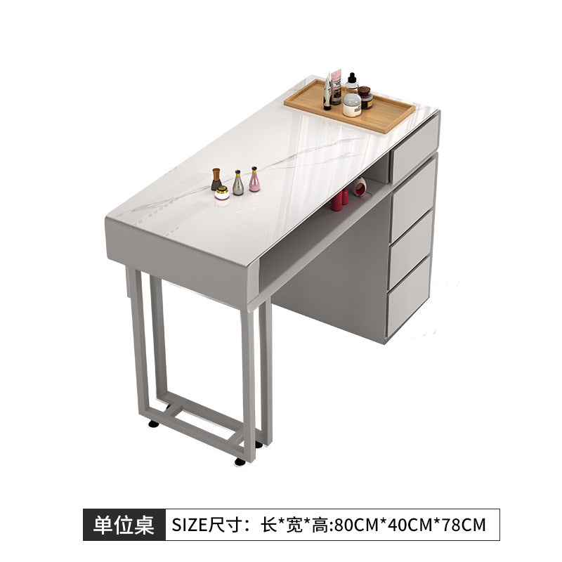 Cream style manicure table and chair set Japanese single double manicure light luxury Internet celebrities ins manicure shop manicure table