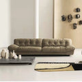 Italian minimalist cloud sofa down fabric living room small apartment lazy leather sofa foshan wholesale