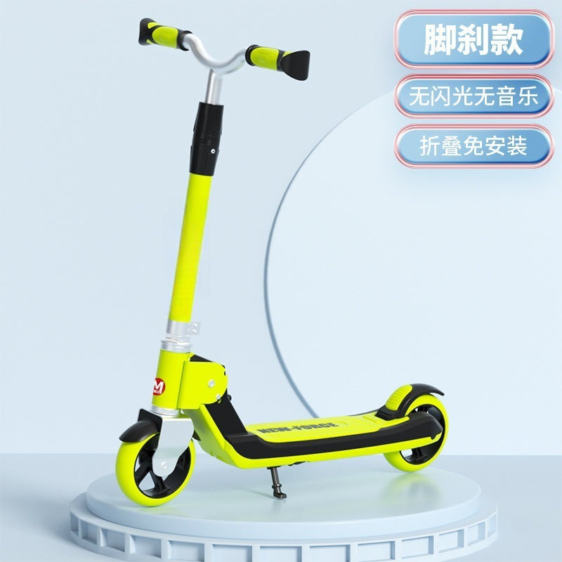New children's scooter adult two-wheeler foldable adolescent men's and women's flash wheels large wholesale scooter
