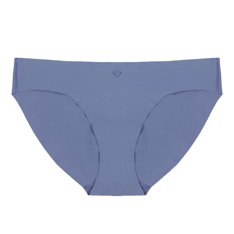 fashion exclusive breathable ice silk seamless high-elastic underwear female sexy low-waist pure cotton bottom crotch seamless underwear