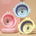Newborn washbasin can be hung cartoon basin kids washbasin for home foldable baby washbasin export plastic basin