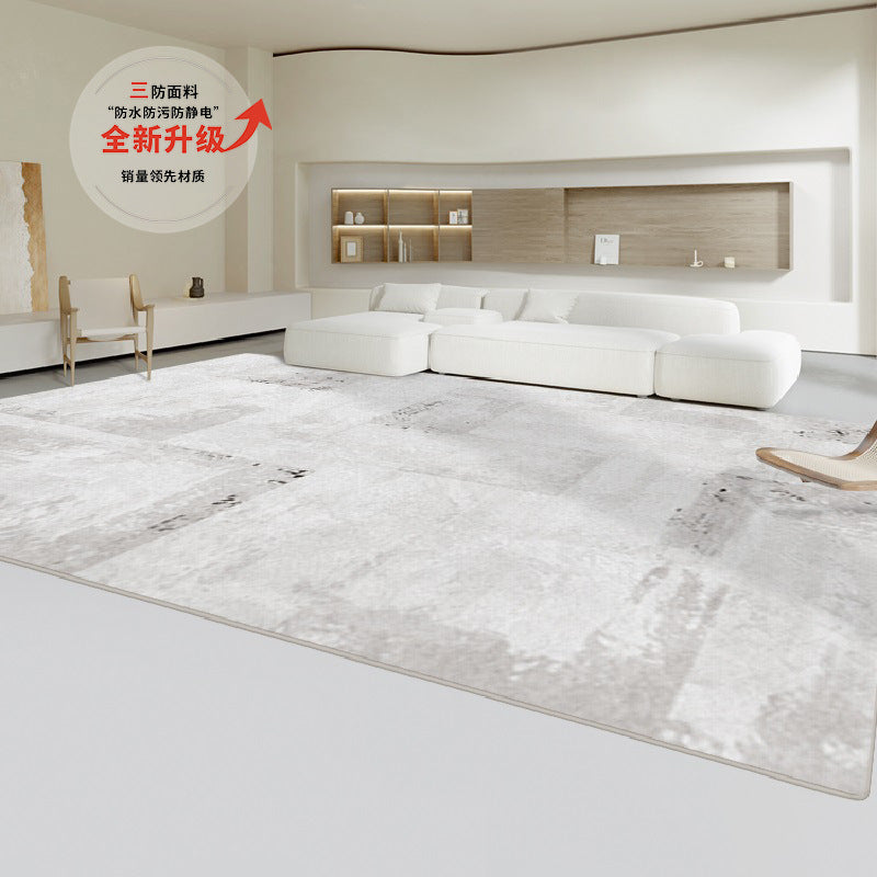 Living room carpet cream style classyaccessible luxurycasual sofa coffee table blanket for home no-wash large area full floor mat