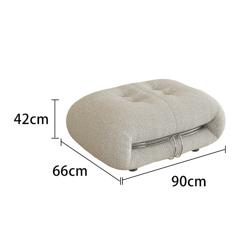 Sofa wabi-sabi style creative lazy sofa for home living room cashmere steel teeth bedroom hippopotamus single sofa chair