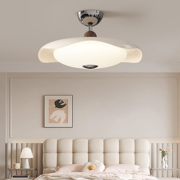 Walnut living room light French medieval style bedroom light dining room ceiling light cream simple full spectrum eye protection light