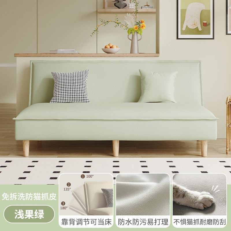 New multifunctional cat-scratch fabric foldable sofa bed - perfect for apartments, rentals, small spaces, and trendy lounging!