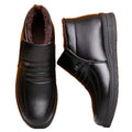 Men's winter fleece-lined cotton shoes, thickened high-top men's cotton leather shoes, warm cotton leather shoes for middle-aged and elderly men, dad shoes