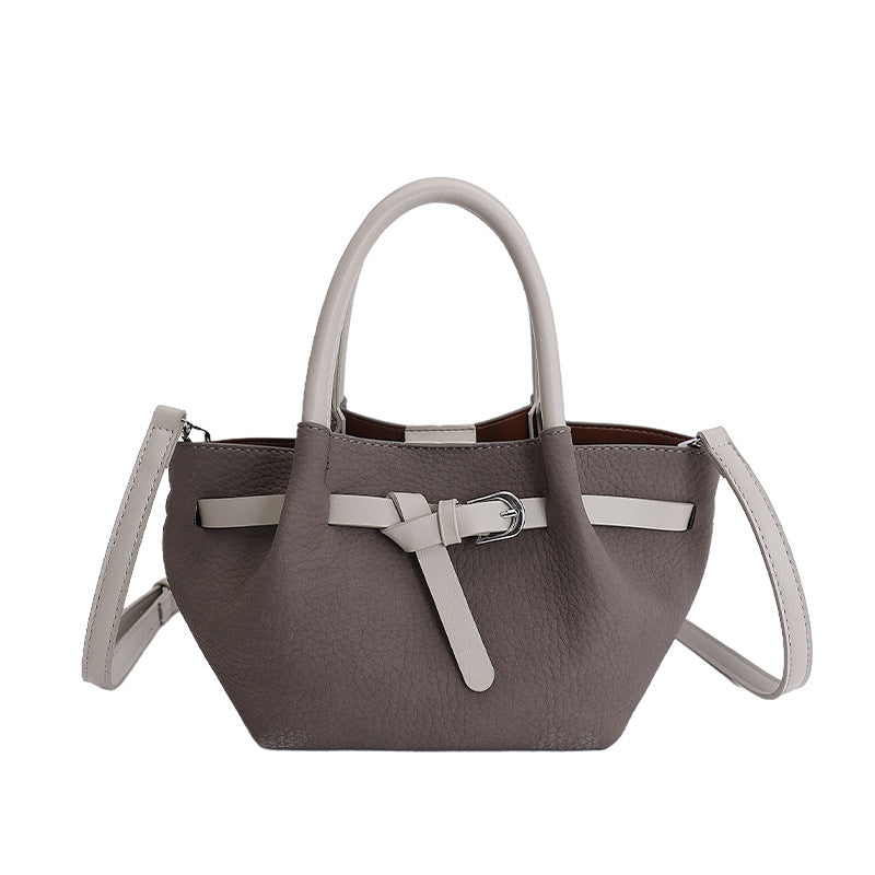Large capacity retro texture satchel bag women's easiest for matchwork clothing shoulder bag large capacity work easiest for matchcrossbody bag